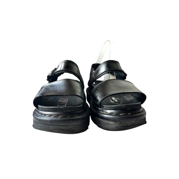 Dr. Martens Voss Black Leather Platform Sandals Women’s 7 EU 38 Adjustable Buckl - Picture 5 of 10